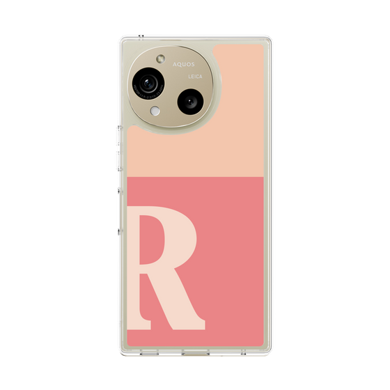 Slim Protection Case［ Original - initial two tone - R pink ］