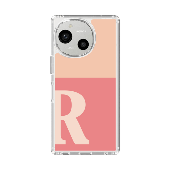 Slim Protection Case［ Original - initial two tone - R pink ］