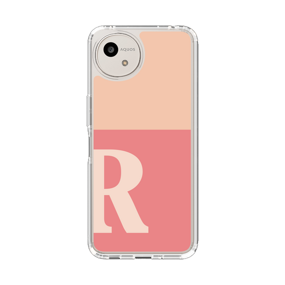 Slim Protection Case［ Original - initial two tone - R pink ］