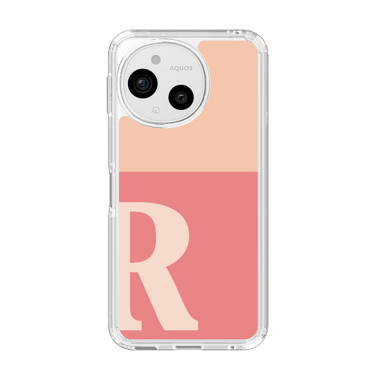 Slim Protection Case［ Original - initial two tone - R pink ］