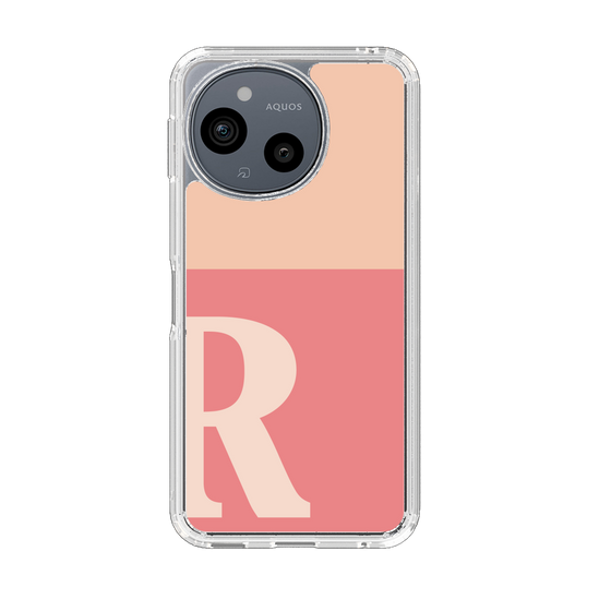 Slim Protection Case［ Original - initial two tone - R pink ］