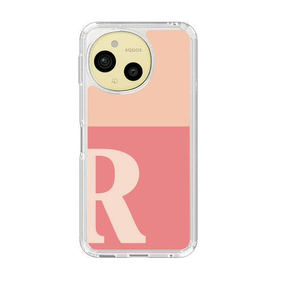 Slim Protection Case［ Original - initial two tone - R pink ］