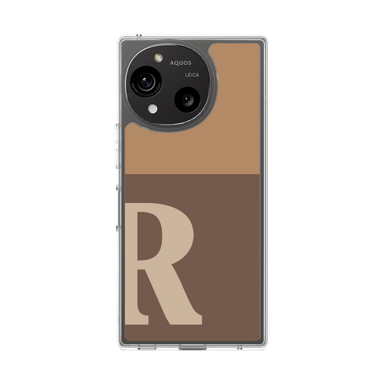Slim Protection Case［ Original - initial two tone - R brown ］