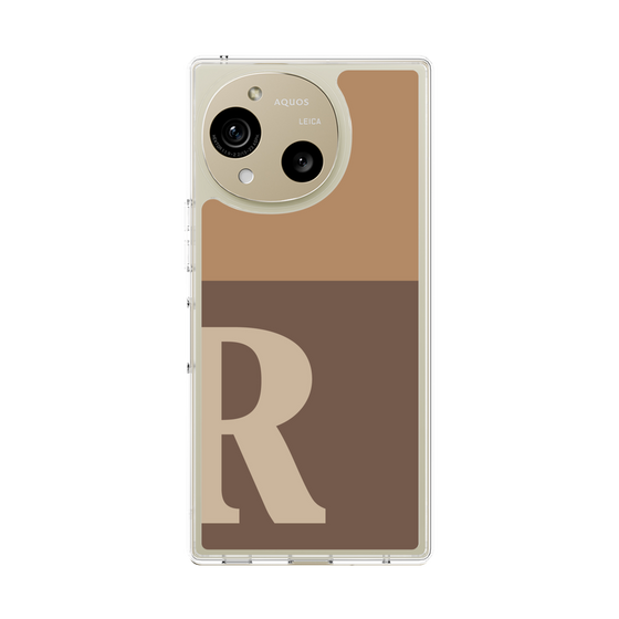 Slim Protection Case［ Original - initial two tone - R brown ］