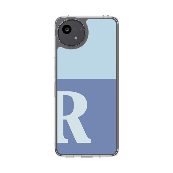 Slim Protection Case［ Original - initial two tone - R blue ］