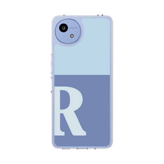 Slim Protection Case［ Original - initial two tone - R blue ］