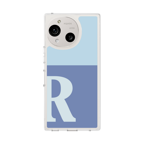 Slim Protection Case［ Original - initial two tone - R blue ］