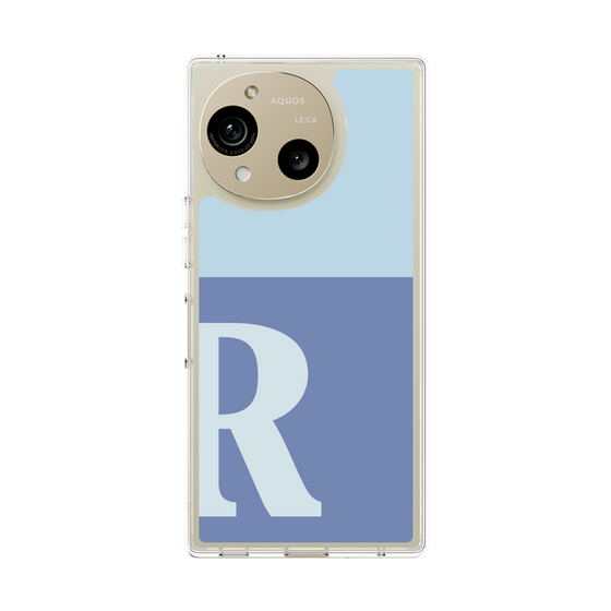 Slim Protection Case［ Original - initial two tone - R blue ］