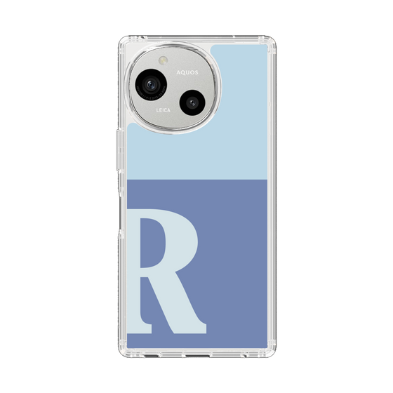 Slim Protection Case［ Original - initial two tone - R blue ］
