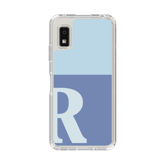 Slim Protection Case［ Original - initial two tone - R blue ］