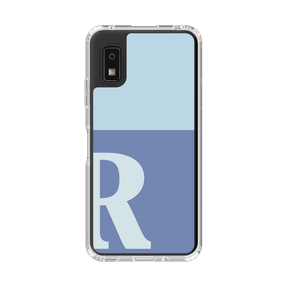 Slim Protection Case［ Original - initial two tone - R blue ］