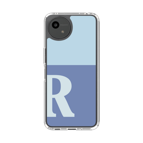 Slim Protection Case［ Original - initial two tone - R blue ］