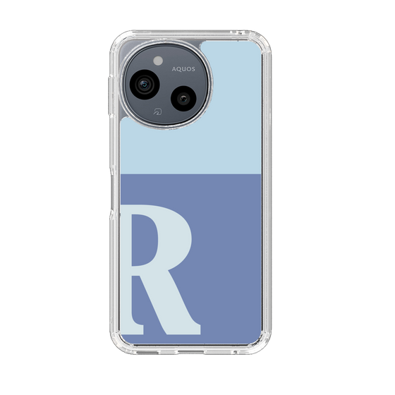 Slim Protection Case［ Original - initial two tone - R blue ］