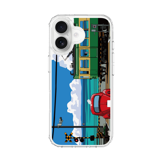 Slim Protection Case［ Studio Alec Shonan Story - Enoden, Horizon, and Cumulonimbus Clouds ］
