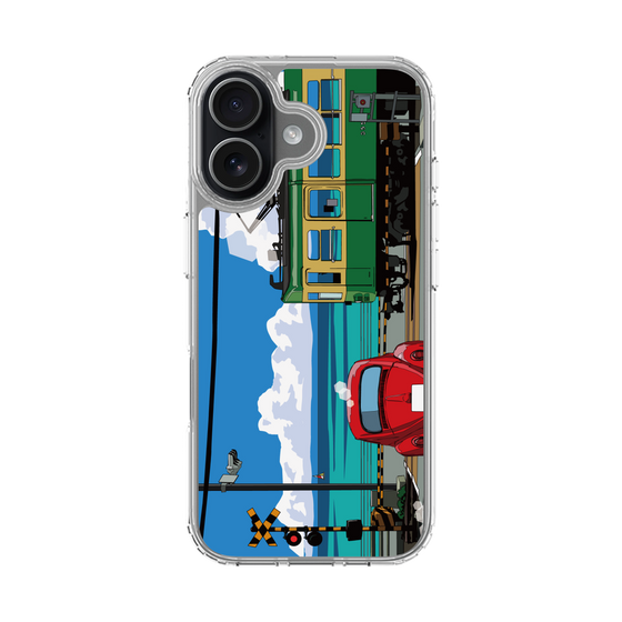 Slim Protection Case［ Studio Alec Shonan Story - Enoden, Horizon, and Cumulonimbus Clouds ］