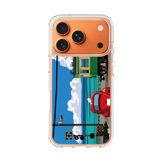 Slim Protection Case［ Studio Alec Shonan Story - Enoden, Horizon, and Cumulonimbus Clouds ］