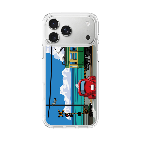 Slim Protection Case［ Studio Alec Shonan Story - Enoden, Horizon, and Cumulonimbus Clouds ］