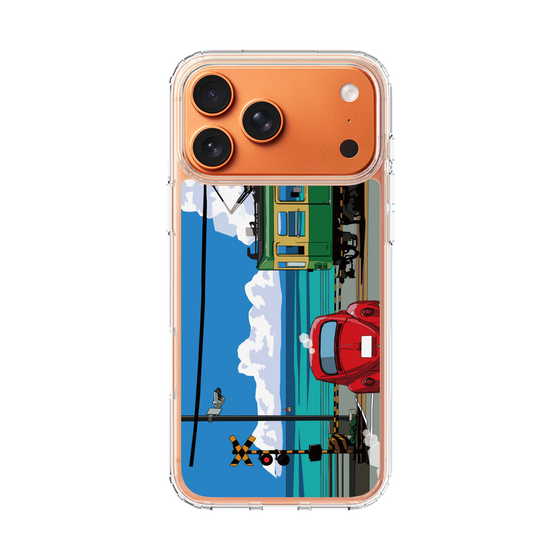 Slim Protection Case［ Studio Alec Shonan Story - Enoden, Horizon, and Cumulonimbus Clouds ］