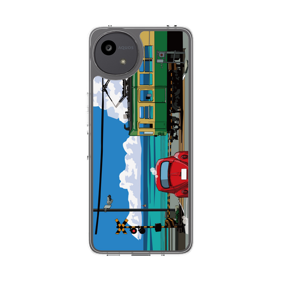 Slim Protection Case［ Studio Alec Shonan Story - Enoden, Horizon, and Cumulonimbus Clouds ］