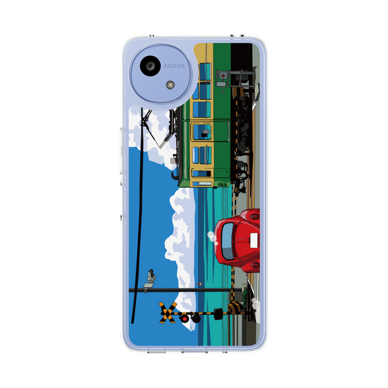 Slim Protection Case［ Studio Alec Shonan Story - Enoden, Horizon, and Cumulonimbus Clouds ］