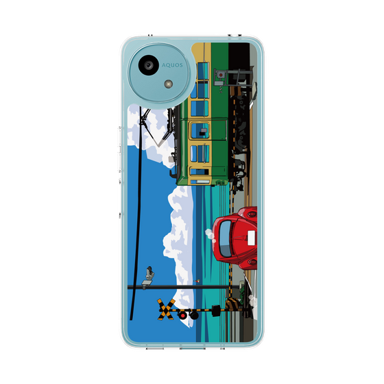 Slim Protection Case［ Studio Alec Shonan Story - Enoden, Horizon, and Cumulonimbus Clouds ］