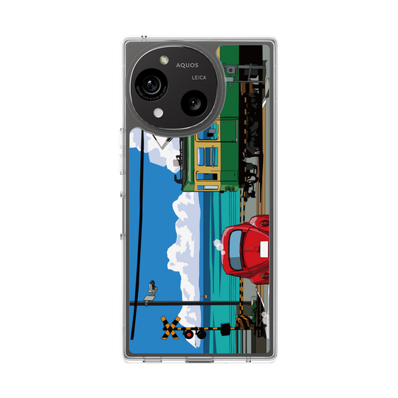 Slim Protection Case［ Studio Alec Shonan Story - Enoden, Horizon, and Cumulonimbus Clouds ］