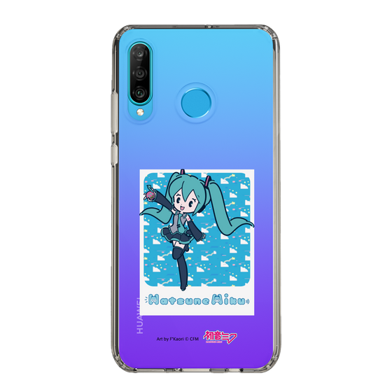 Slim Protection Case［ HATSUNE MIKU - Glitch Sky - Blue ］