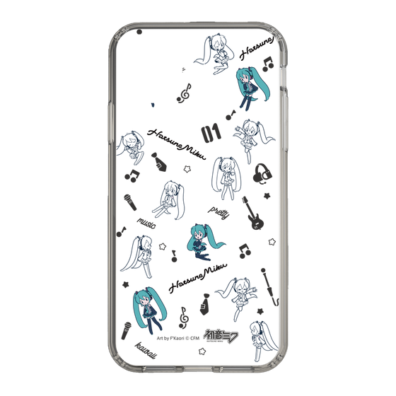 Slim Protection Case［ HATSUNE MIKU - Instrumental - Monochrome ］