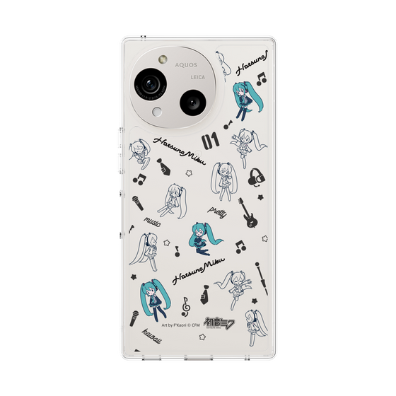 Slim Protection Case［ HATSUNE MIKU - Instrumental - Monochrome ］