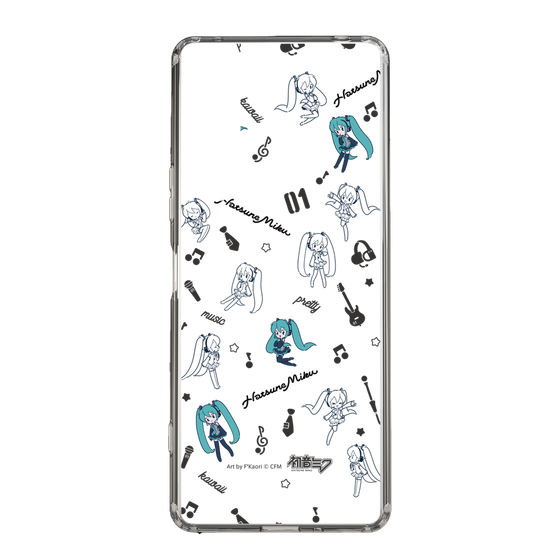 Slim Protection Case［ HATSUNE MIKU - Instrumental - Monochrome ］