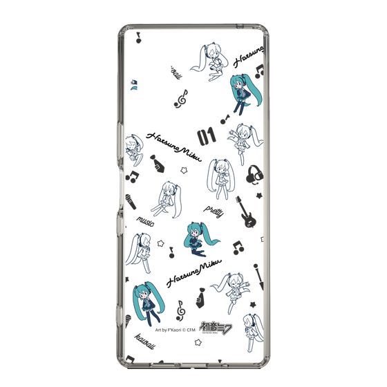 Slim Protection Case［ HATSUNE MIKU - Instrumental - Monochrome ］