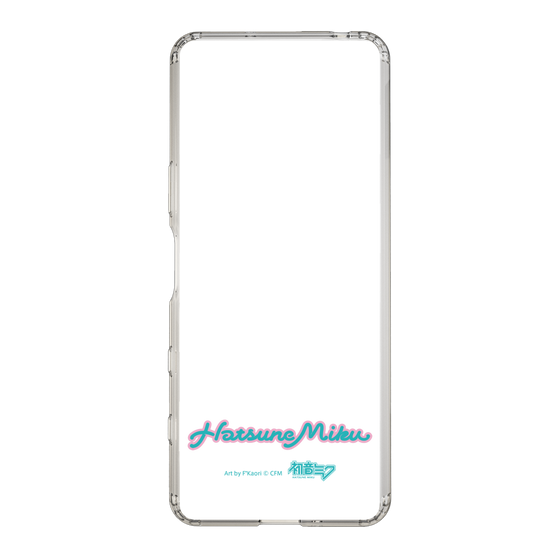 Slim Protection Case［ HATSUNE MIKU - Logo - Blue Green ］