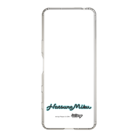 Slim Protection Case［ HATSUNE MIKU - Logo - Black ］
