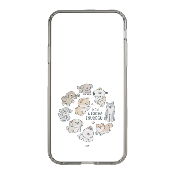 Slim Protection Case［ Hello, It's Dog - All Together - Clear ］