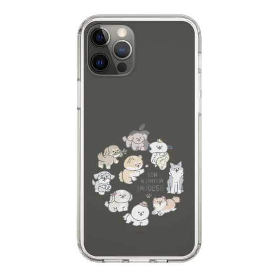 Slim Protection Case［ Hello, It's Dog - All Together - Clear ］