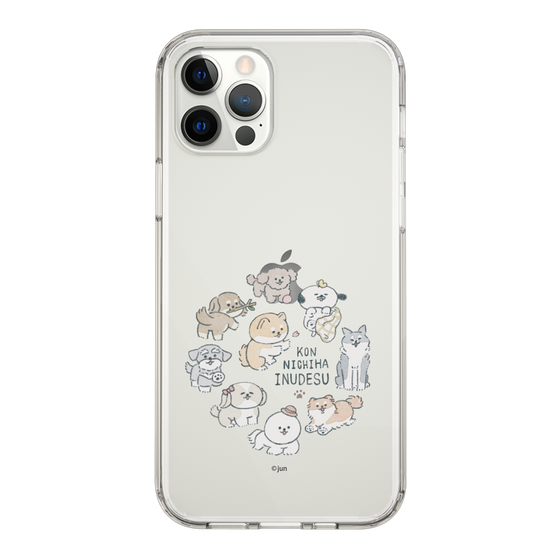 Slim Protection Case［ Hello, It's Dog - All Together - Clear ］
