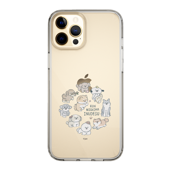 Slim Protection Case［ Hello, It's Dog - All Together - Clear ］