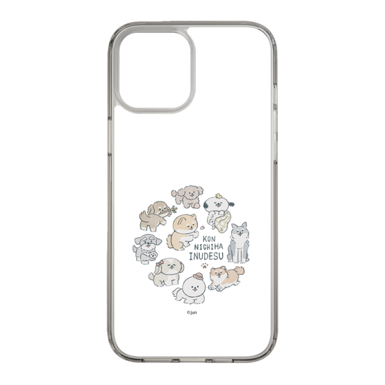 Slim Protection Case［ Hello, It's Dog - All Together - Clear ］