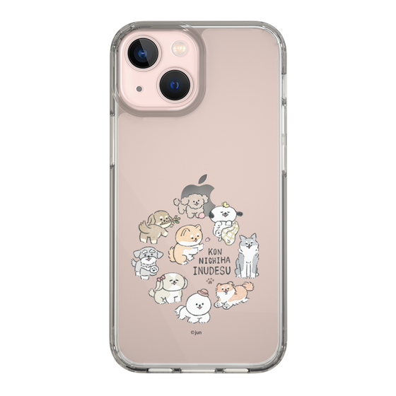 Slim Protection Case［ Hello, It's Dog - All Together - Clear ］
