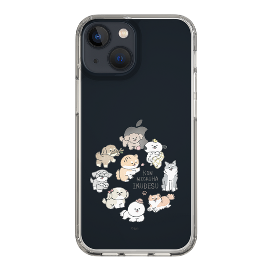 Slim Protection Case［ Hello, It's Dog - All Together - Clear ］