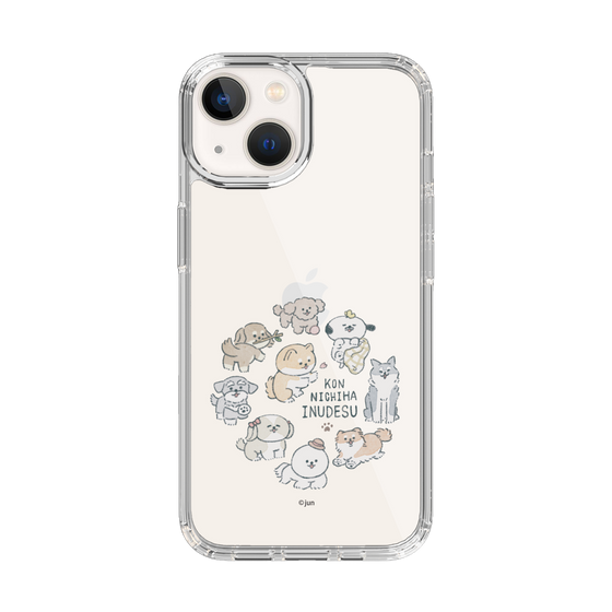 Slim Protection Case［ Hello, It's Dog - All Together - Clear ］