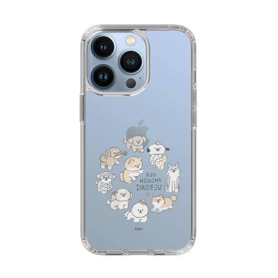 Slim Protection Case［ Hello, It's Dog - All Together - Clear ］