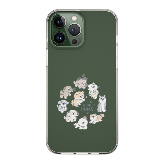 Slim Protection Case［ Hello, It's Dog - All Together - Clear ］