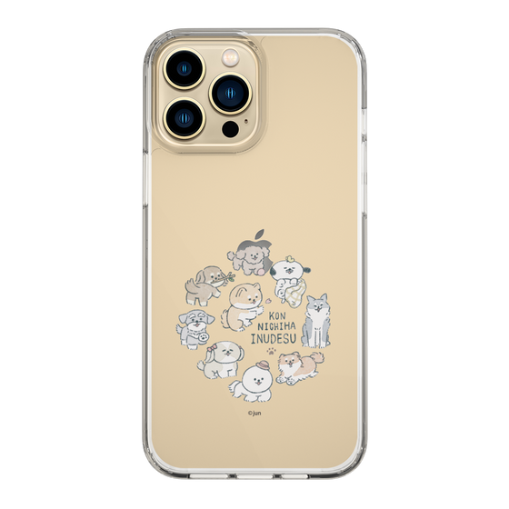 Slim Protection Case［ Hello, It's Dog - All Together - Clear ］