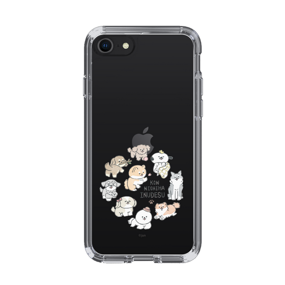 Slim Protection Case［ Hello, It's Dog - All Together - Clear ］