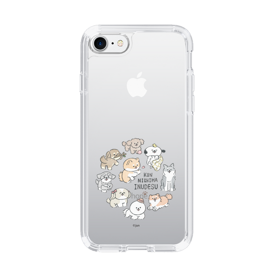 Slim Protection Case［ Hello, It's Dog - All Together - Clear ］