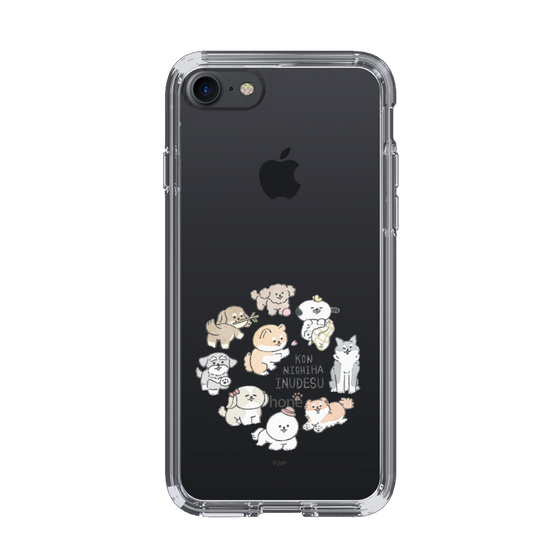 Slim Protection Case［ Hello, It's Dog - All Together - Clear ］