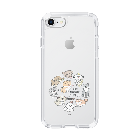 Slim Protection Case［ Hello, It's Dog - All Together - Clear ］