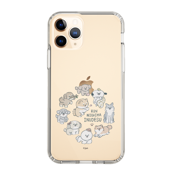 Slim Protection Case［ Hello, It's Dog - All Together - Clear ］