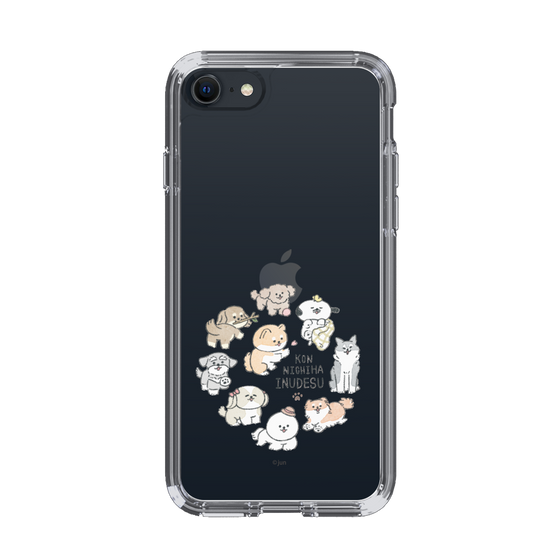 Slim Protection Case［ Hello, It's Dog - All Together - Clear ］